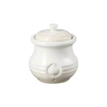 Le Creuset garnek na czosnek 10 cm - Meringue - Le Creuset