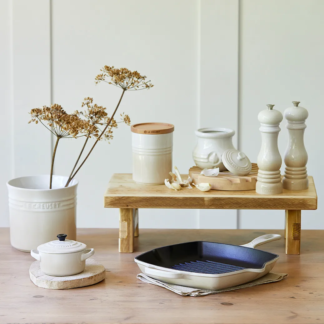 Le Creuset garnek na czosnek 10 cm, Meringue Le Creuset