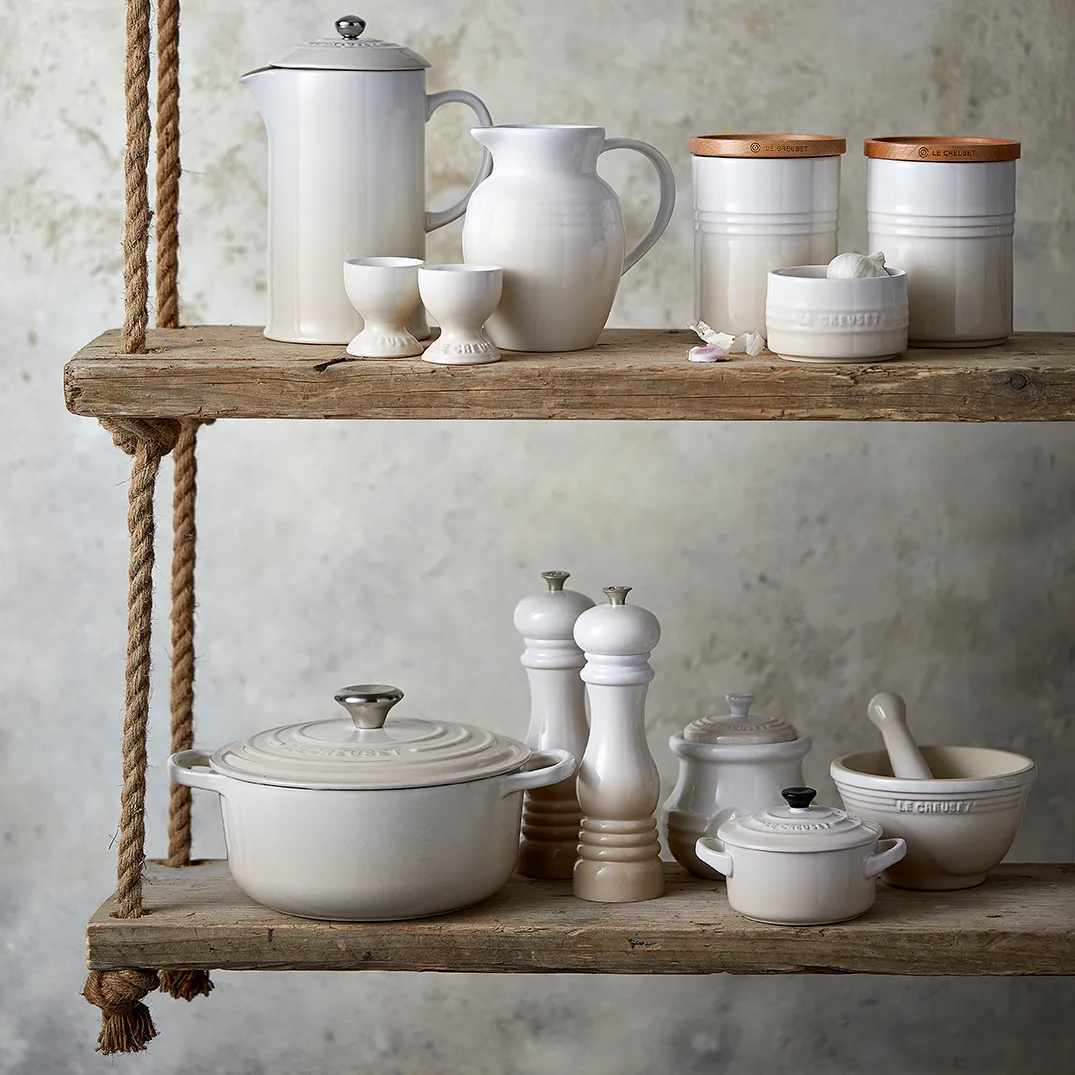 Le Creuset garnek na czosnek 10 cm, Meringue Le Creuset