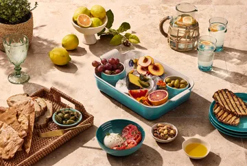 Le Creuset Heritage naczynie do pieczenia 32 cm - Bleu Riviera - Le Creuset