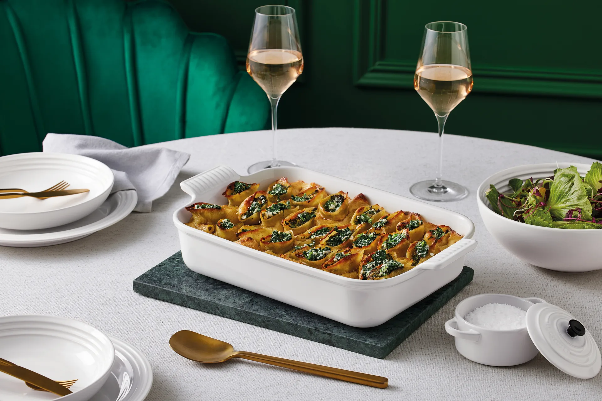 Le Creuset Heritage naczynie do pieczenia 32 cm, White Le Creuset