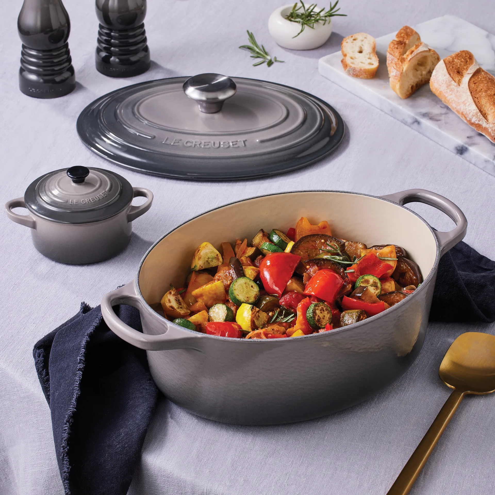 Le Creuset mały garnek 10 cm, Flint Le Creuset
