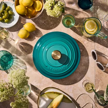 Le Creuset okrągły garnek 5,3 l - Bleu Riviera - Le Creuset