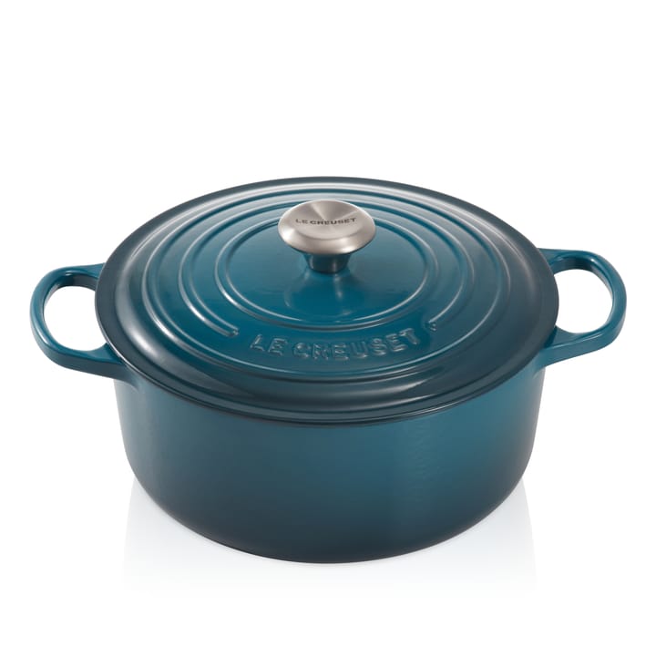 Le Creuset okrągły garnek 5,3 l - Deep teal - Le Creuset