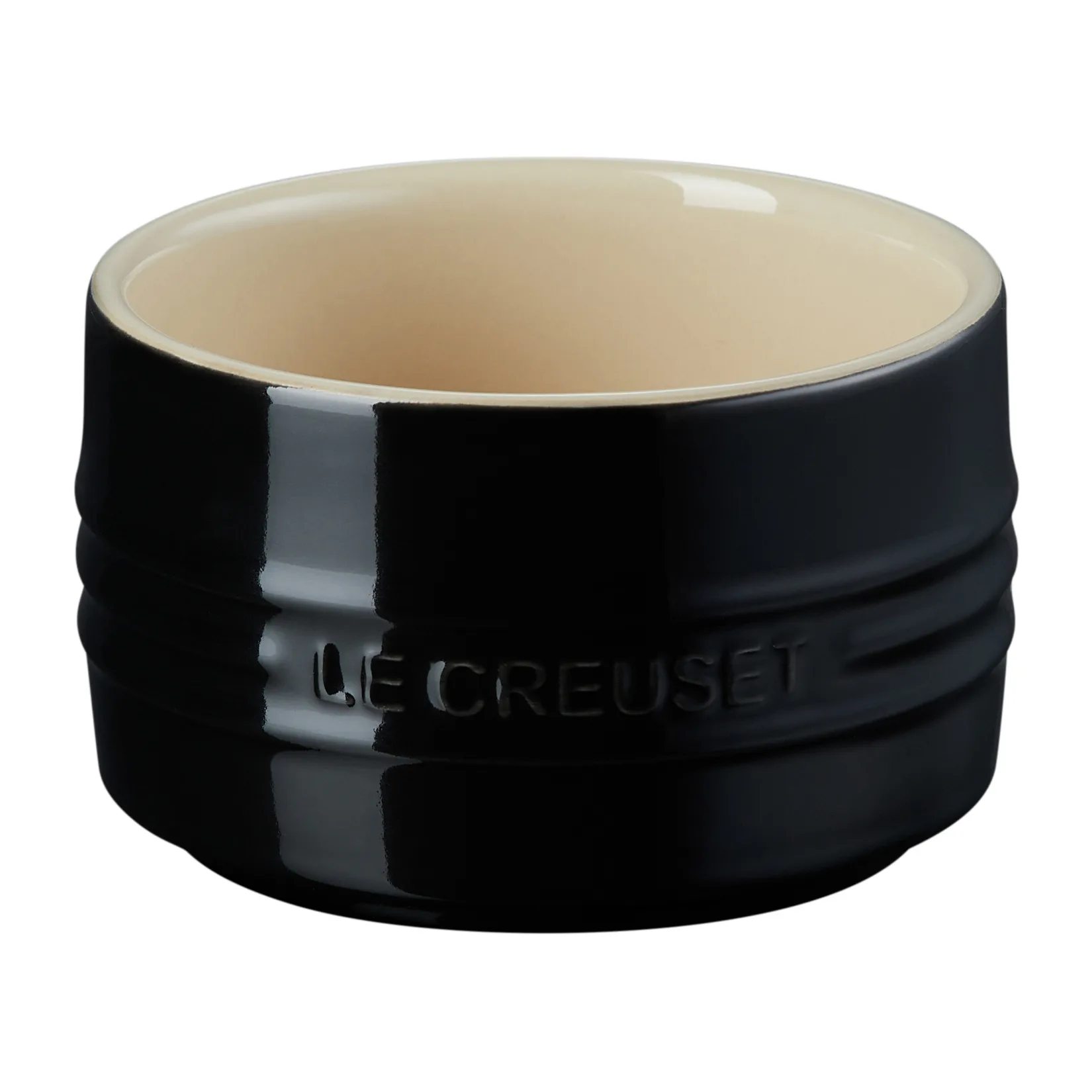 Le Creuset ramekin możliwość sztaplowania, Black Le Creuset