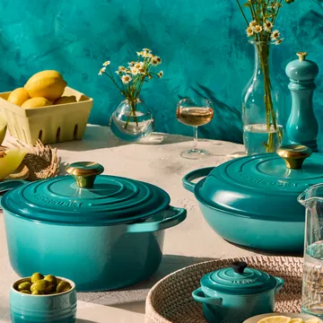 Le Creuset ramekin możliwość sztaplowania - Bleu Riviera - Le Creuset