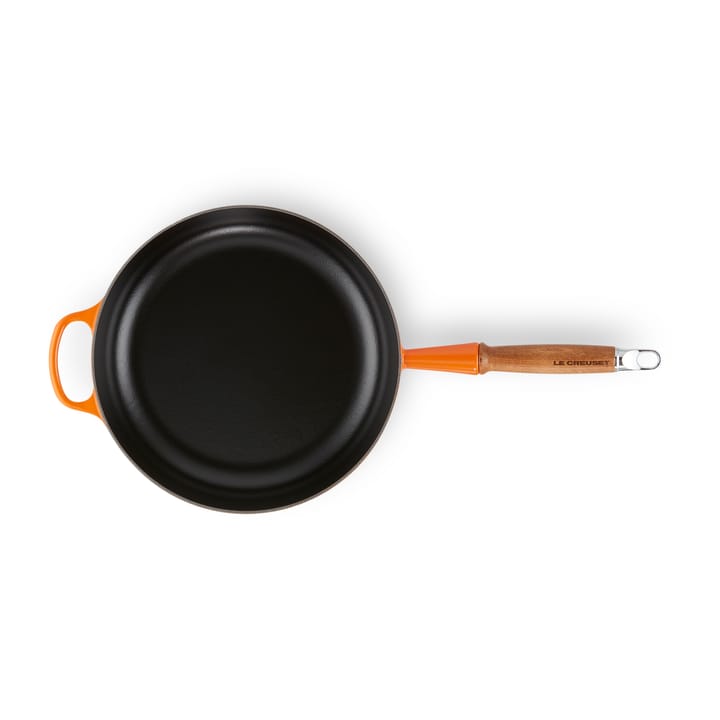 Le Creuset Signature głęboka patelnia z drewnianym uchwytem 28 cm, Flame Le Creuset