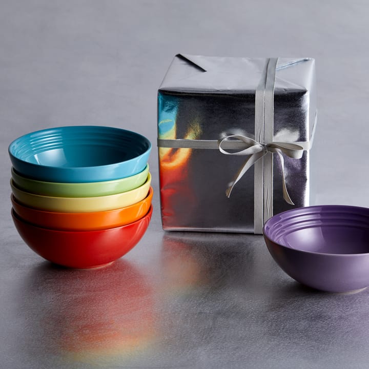 Le Creuset Signature głęboki talerz 16 cm, 6-pak, Rainbow Le Creuset
