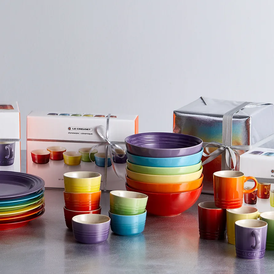Le Creuset Signature głęboki talerz 16 cm, 6-pak, Rainbow Le Creuset