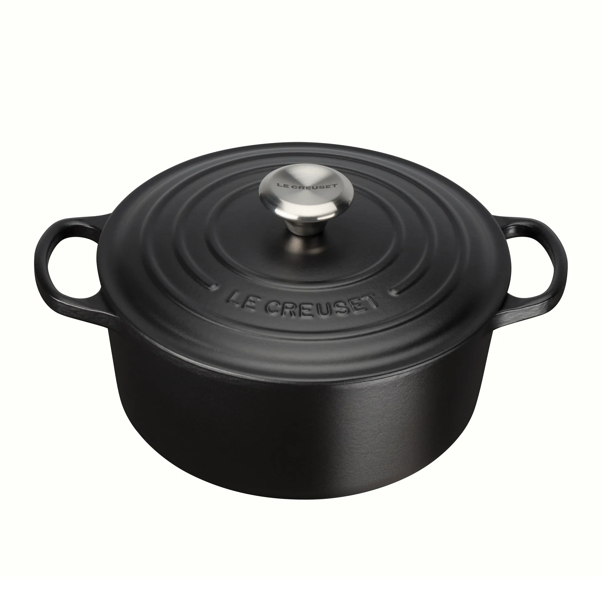 Le Creuset Signature okrągły garnek 4,2 l, Matte Black Le Creuset