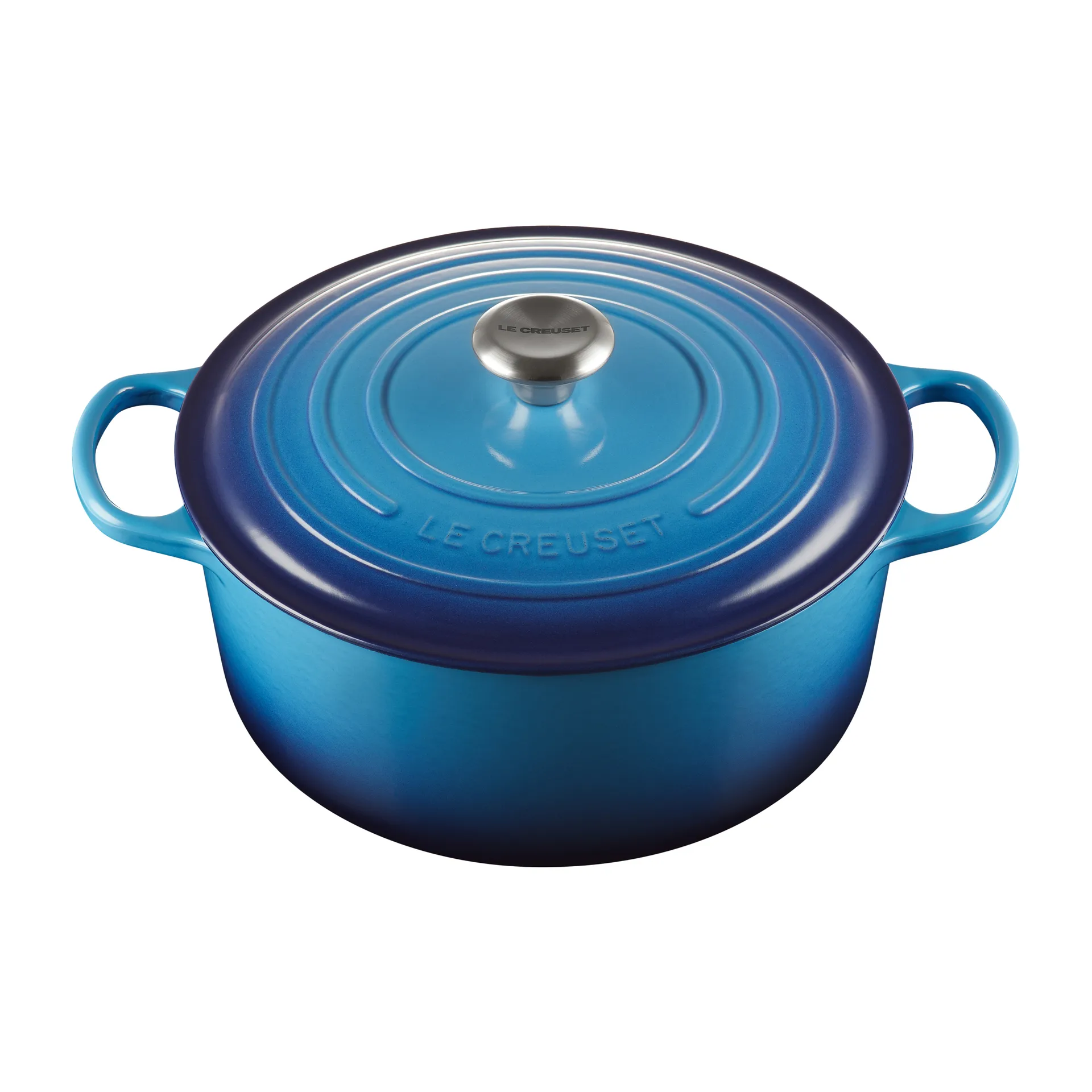 Le Creuset Signature okrągły garnek 6,7 l, Azure blue Le Creuset