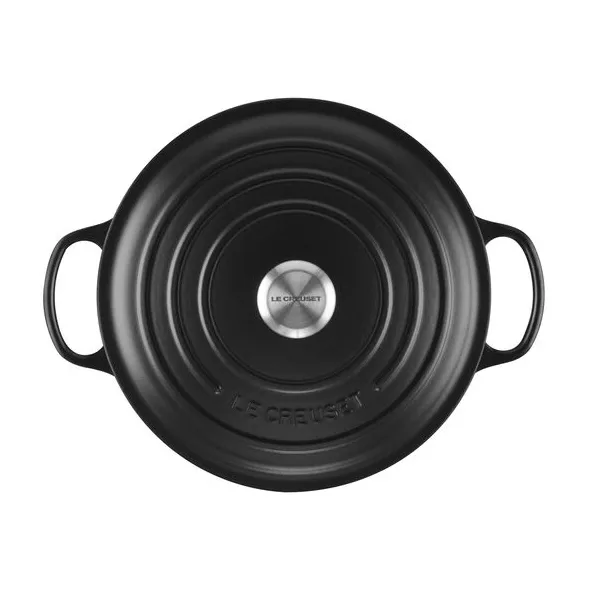 Le Creuset Signature okrągły garnek 6,7 l, Matte black Le Creuset