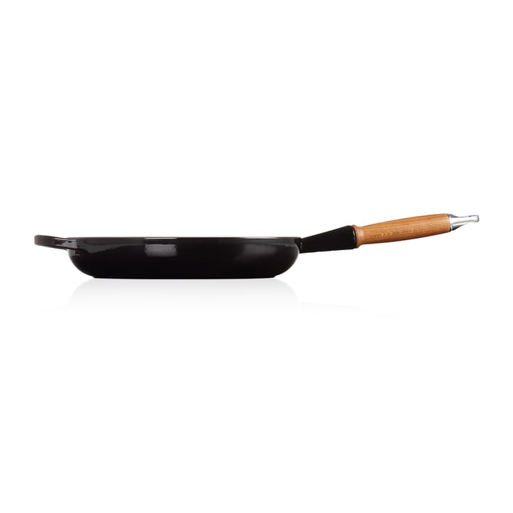 Le Creuset Signature patelnia do smażenia z drewnianym uchwytem 28 cm, Black Onyx Le Creuset