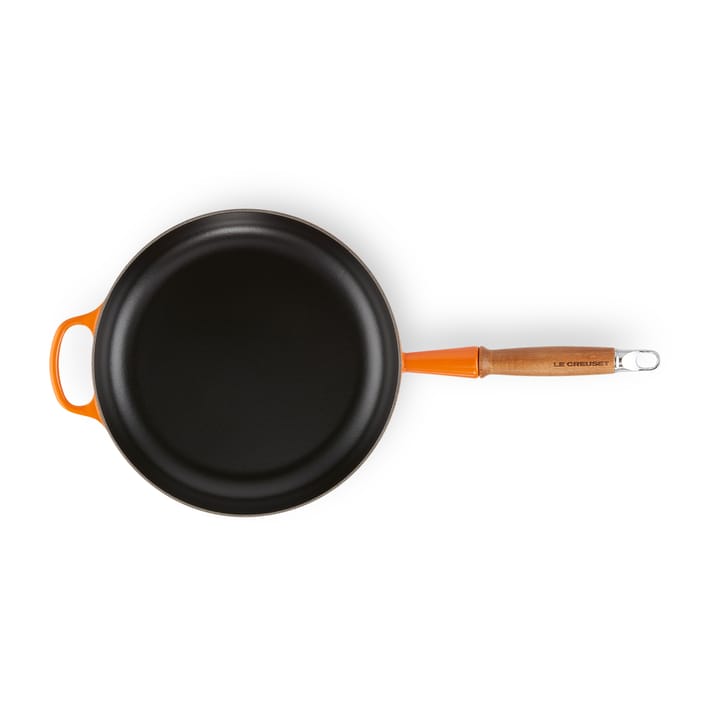 Le Creuset Signature patelnia do smażenia z drewnianym uchwytem 28 cm - Flame - Le Creuset