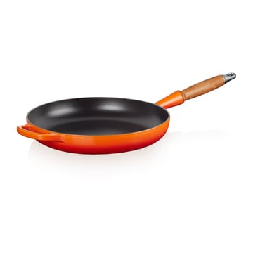 Le Creuset Signature patelnia do smażenia z drewnianym uchwytem 28 cm - Flame - Le Creuset