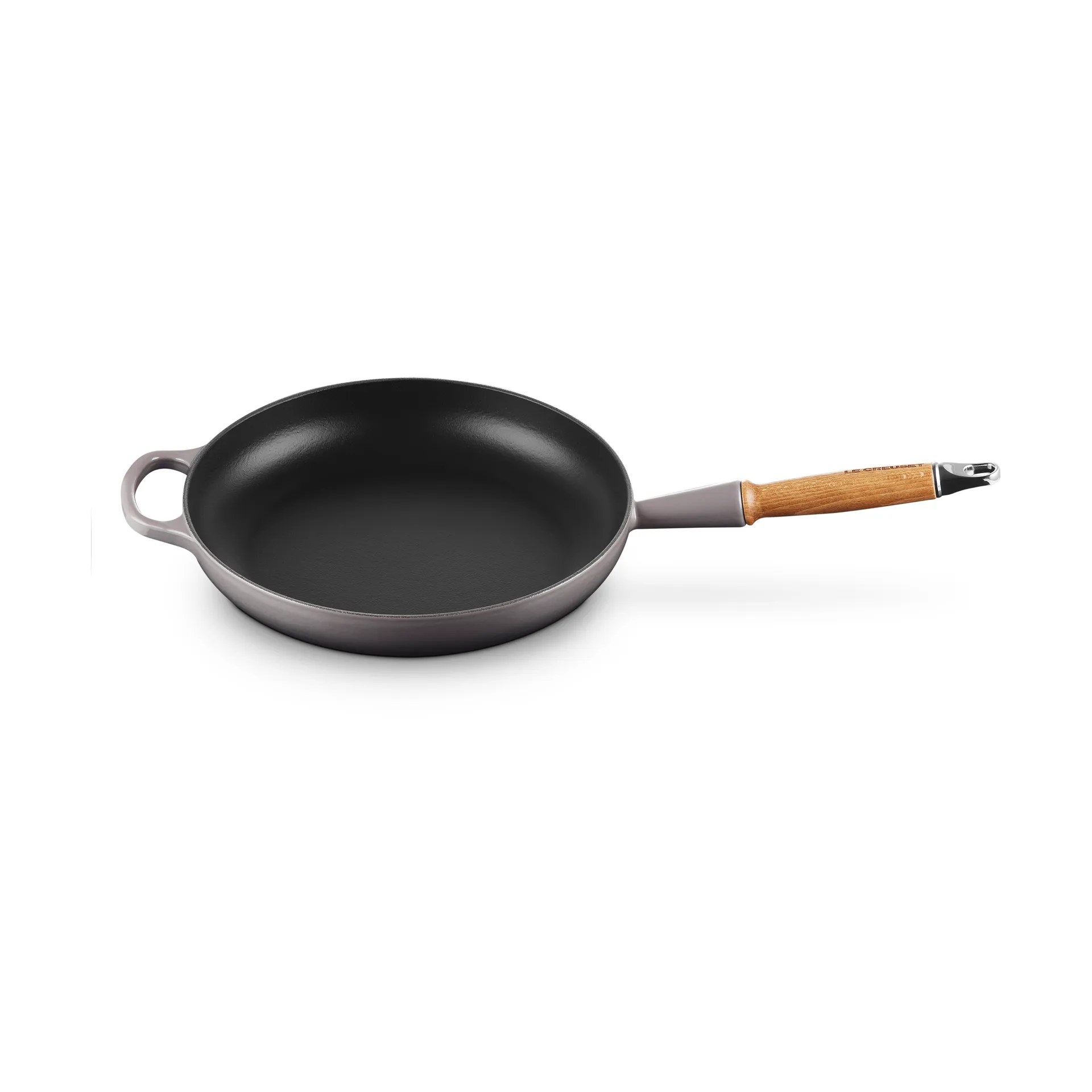 Le Creuset Signature patelnia do smażenia z drewnianym uchwytem 28 cm, Flint Le Creuset