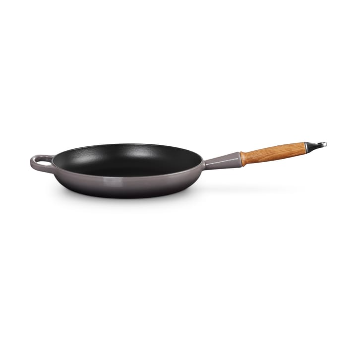 Le Creuset Signature patelnia do smażenia z drewnianym uchwytem 28 cm - Flint - Le Creuset