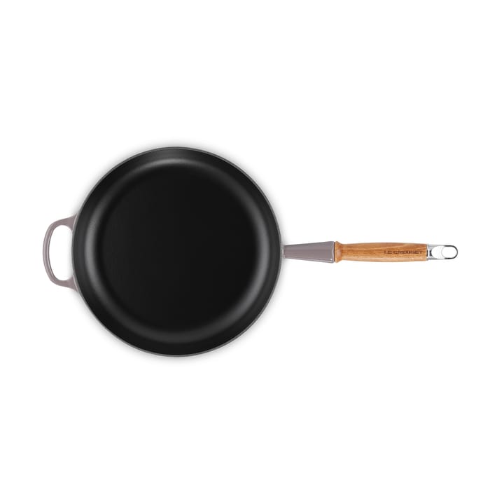Le Creuset Signature patelnia do smażenia z drewnianym uchwytem 28 cm, Flint Le Creuset