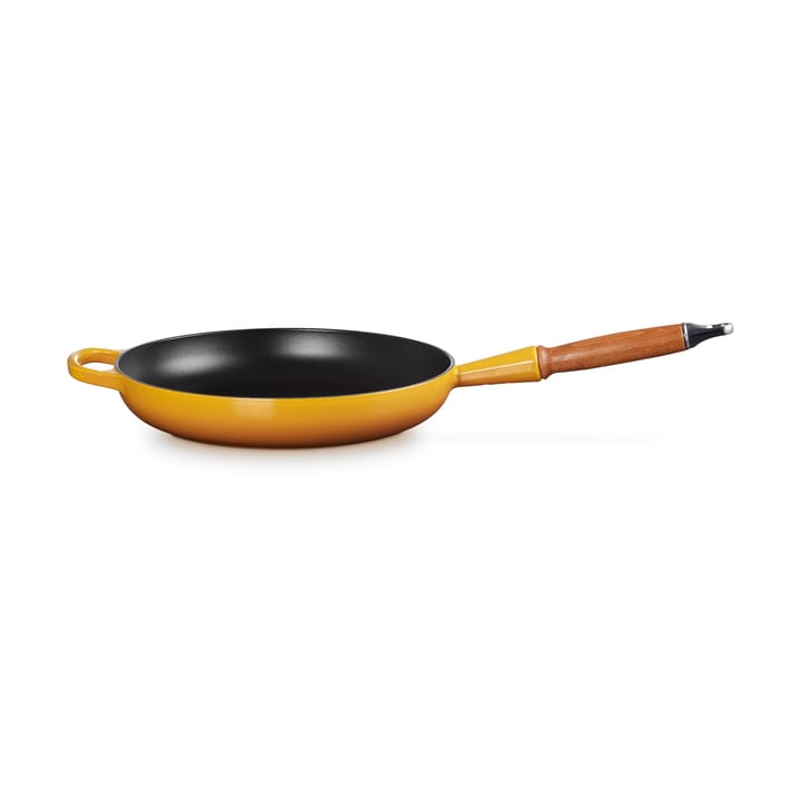 Le Creuset Signature patelnia do smażenia z drewnianym uchwytem 28 cm - Nectar - Le Creuset