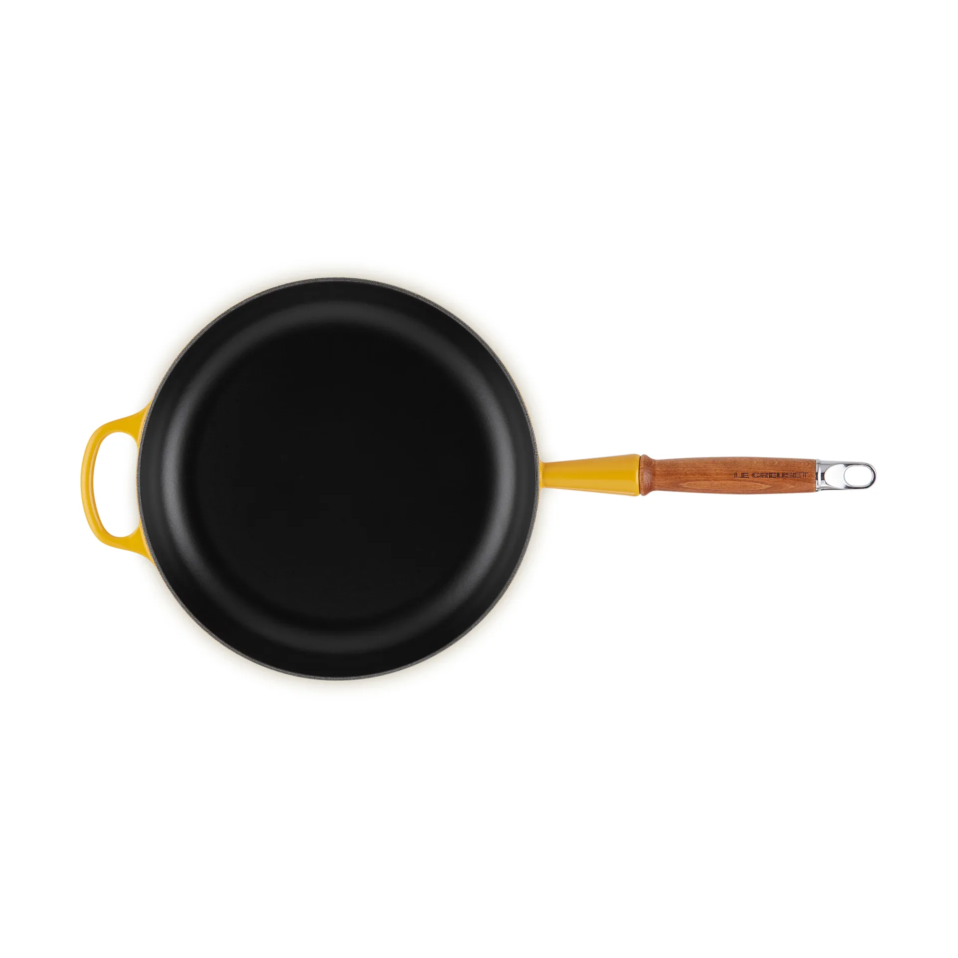 Le Creuset Signature patelnia do smażenia z drewnianym uchwytem 28 cm, Nectar Le Creuset