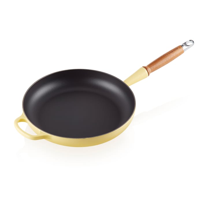 Le Creuset Signature patelnia do smażenia z drewnianym uchwytem 28 cm - Soleil - Le Creuset