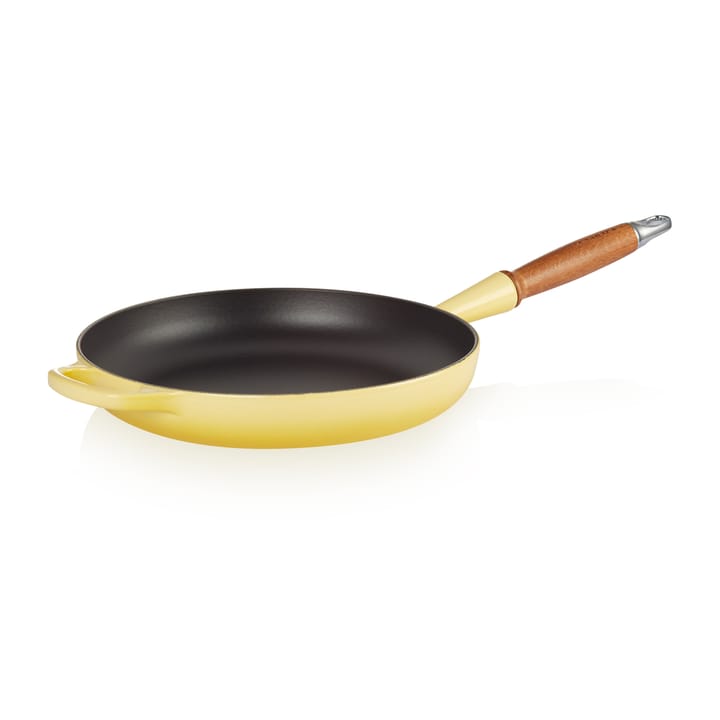 Le Creuset Signature patelnia do smażenia z drewnianym uchwytem 28 cm - Soleil - Le Creuset