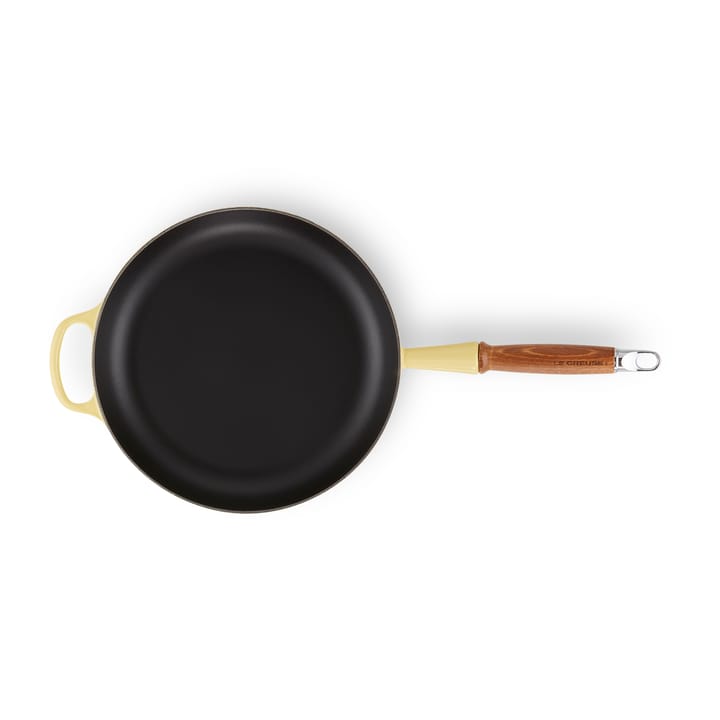 Le Creuset Signature patelnia do smażenia z drewnianym uchwytem 28 cm, Soleil Le Creuset