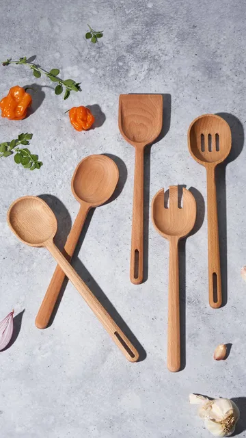 Le Creuset Signature szpatuła do smażenia - Buk, 32 cm - Le Creuset