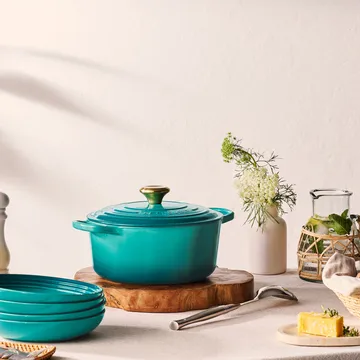 Le Creuset Signature talerz 22 cm - Bleu Riviera - Le Creuset