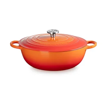 Le Creuset Signature żeliwny garnek brytfanna - Volcanic, 7 L - Le Creuset