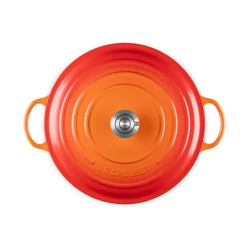 Le Creuset Signature żeliwny garnek brytfanna - Volcanic, 7 L - Le Creuset