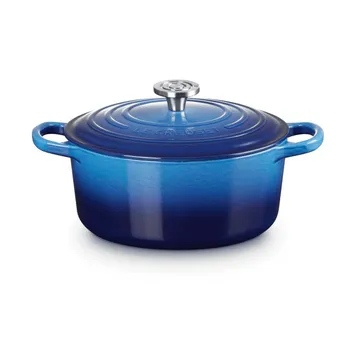 Le Creuset Signature żeliwny garnek okrągły - Azure, 3,3 L - Le Creuset