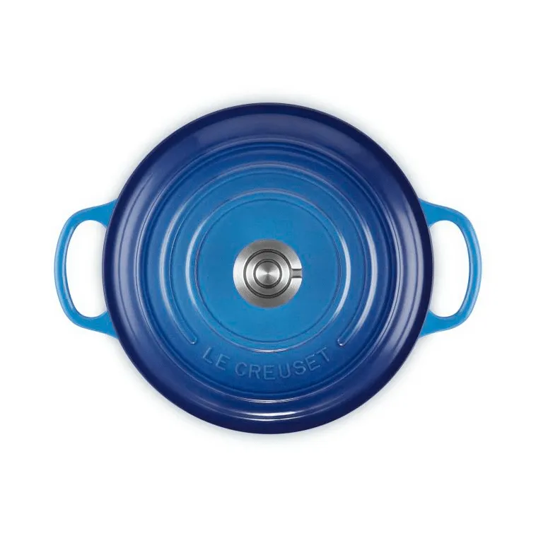 Le Creuset Signature żeliwny garnek okrągły, Azure, 3,3 L Le Creuset