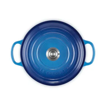 Le Creuset Signature żeliwny garnek okrągły - Azure, 3,3 L - Le Creuset
