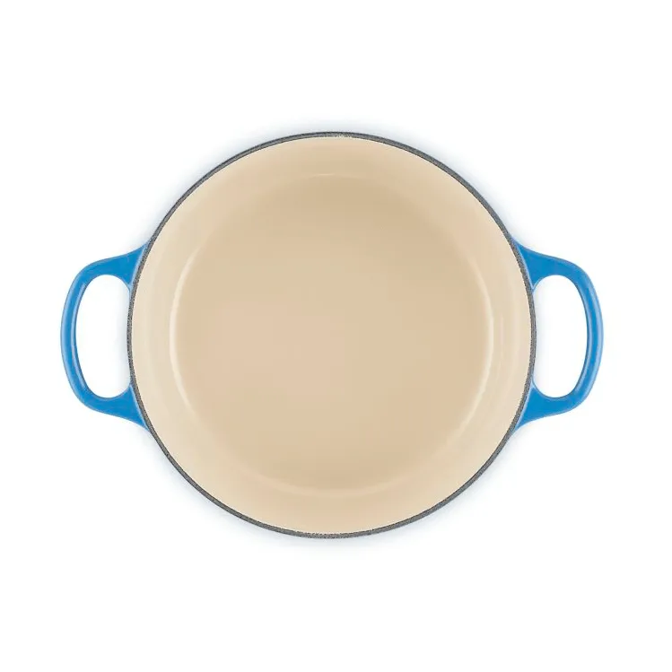 Le Creuset Signature żeliwny garnek okrągły, Azure, 3,3 L Le Creuset