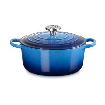 Le Creuset Signature żeliwny garnek okrągły - Azure, 4,2 L - Le Creuset