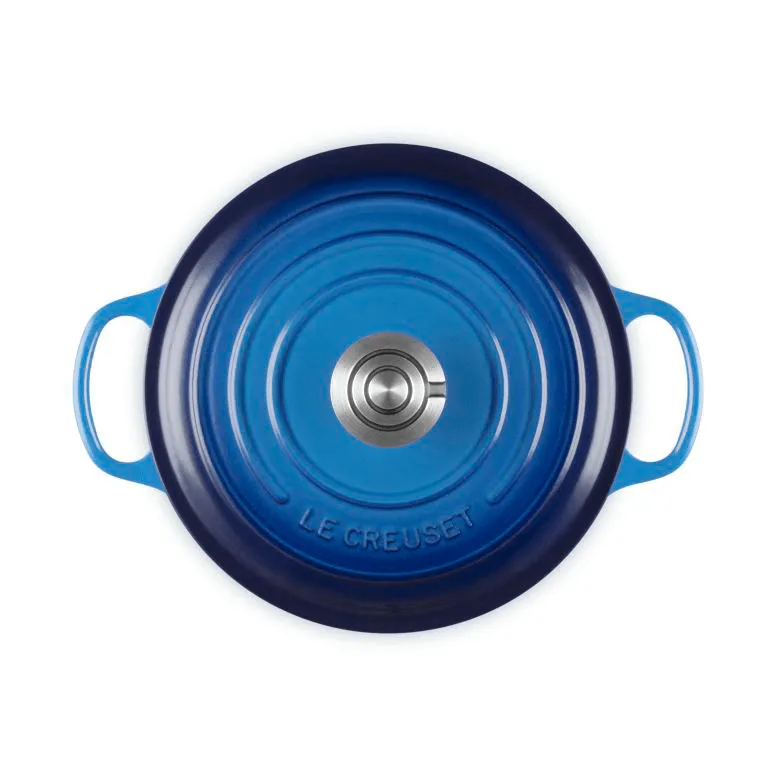 Le Creuset Signature żeliwny garnek okrągły, Azure, 4,2 L Le Creuset
