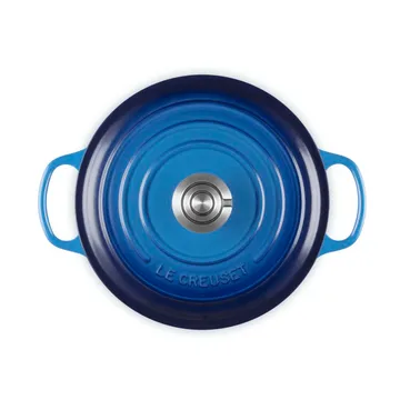 Le Creuset Signature żeliwny garnek okrągły - Azure, 4,2 L - Le Creuset