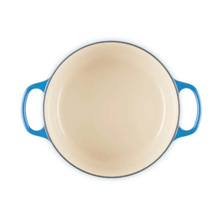 Le Creuset Signature żeliwny garnek okrągły, Azure, 4,2 L Le Creuset