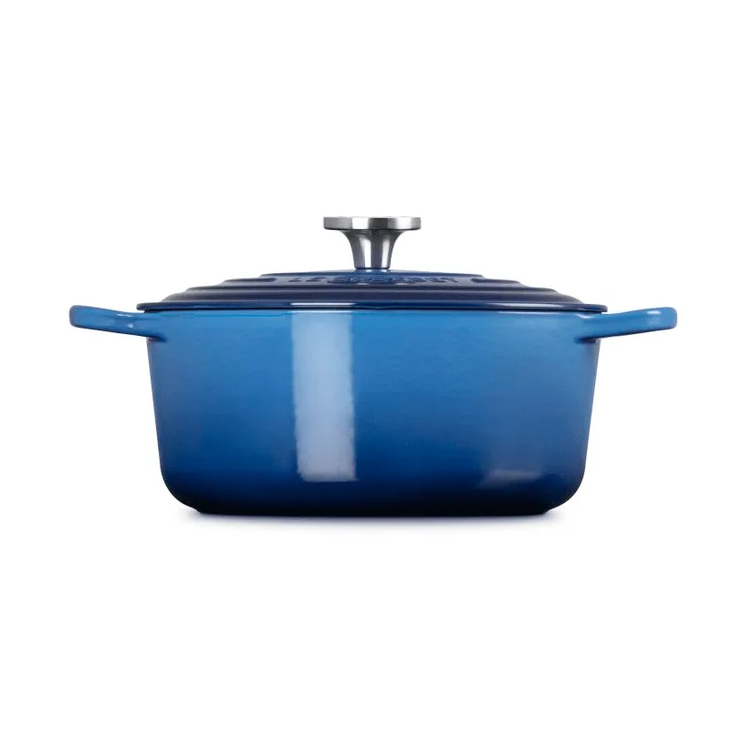 Le Creuset Signature żeliwny garnek okrągły, Azure, 5,3 L Le Creuset