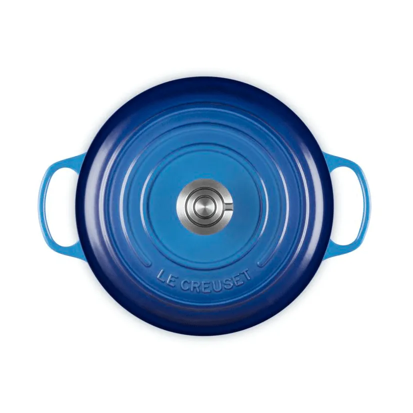 Le Creuset Signature żeliwny garnek okrągły, Azure, 5,3 L Le Creuset