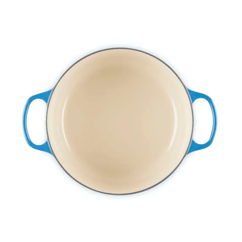 Le Creuset Signature żeliwny garnek okrągły, Azure, 5,3 L Le Creuset
