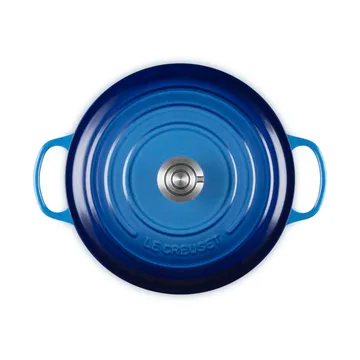 Le Creuset Signature żeliwny garnek okrągły - Azure, 6,7 L - Le Creuset