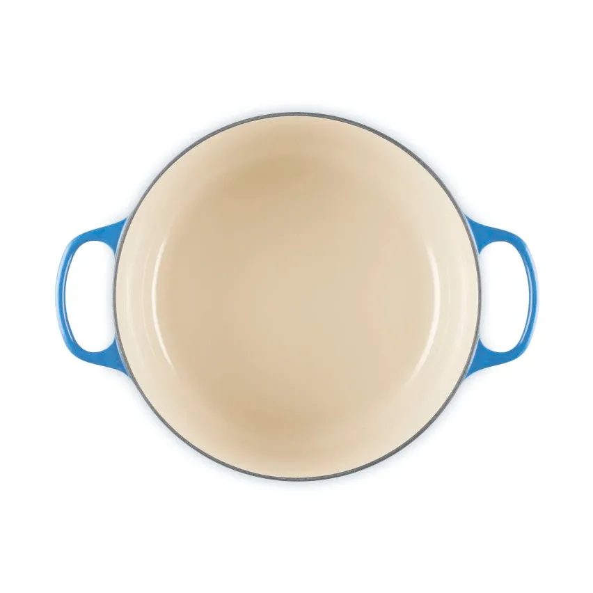 Le Creuset Signature żeliwny garnek okrągły, Azure, 6,7 L Le Creuset