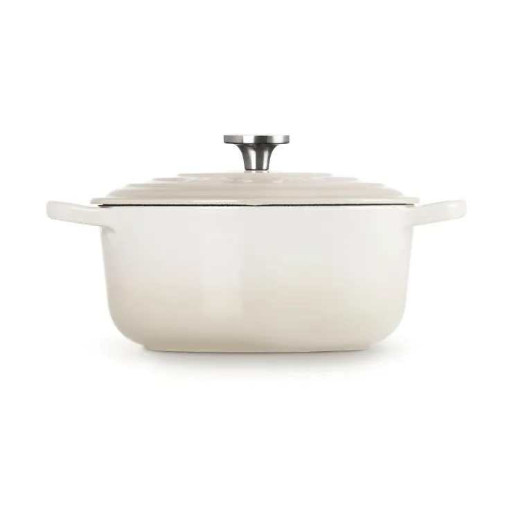 Le Creuset Signature żeliwny garnek okrągły, Beza, 3,3 L Le Creuset
