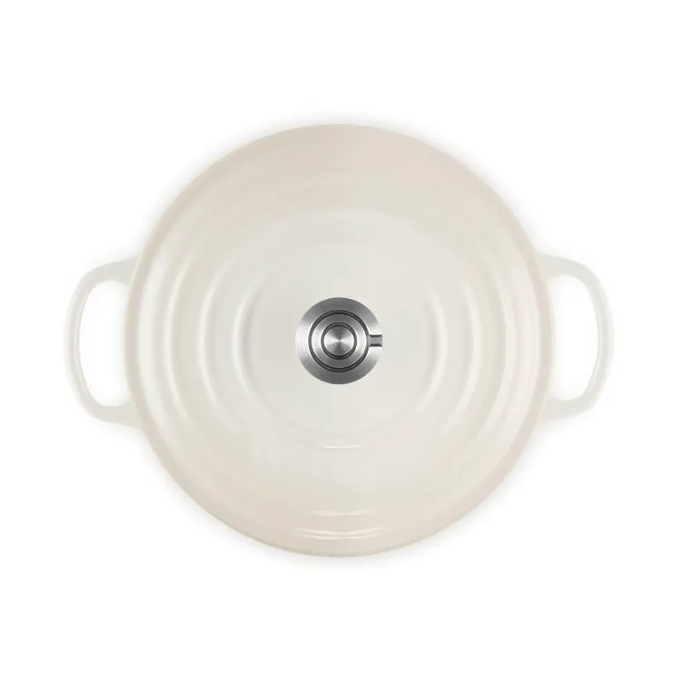 Le Creuset Signature żeliwny garnek okrągły, Beza, 3,3 L Le Creuset