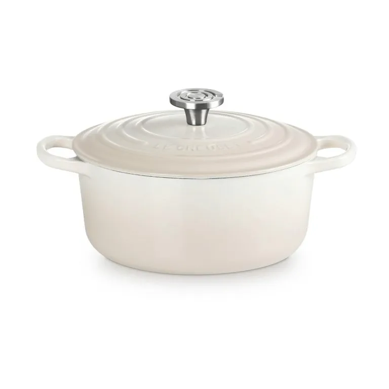 Le Creuset Signature żeliwny garnek okrągły, Beza, 4,2 L Le Creuset