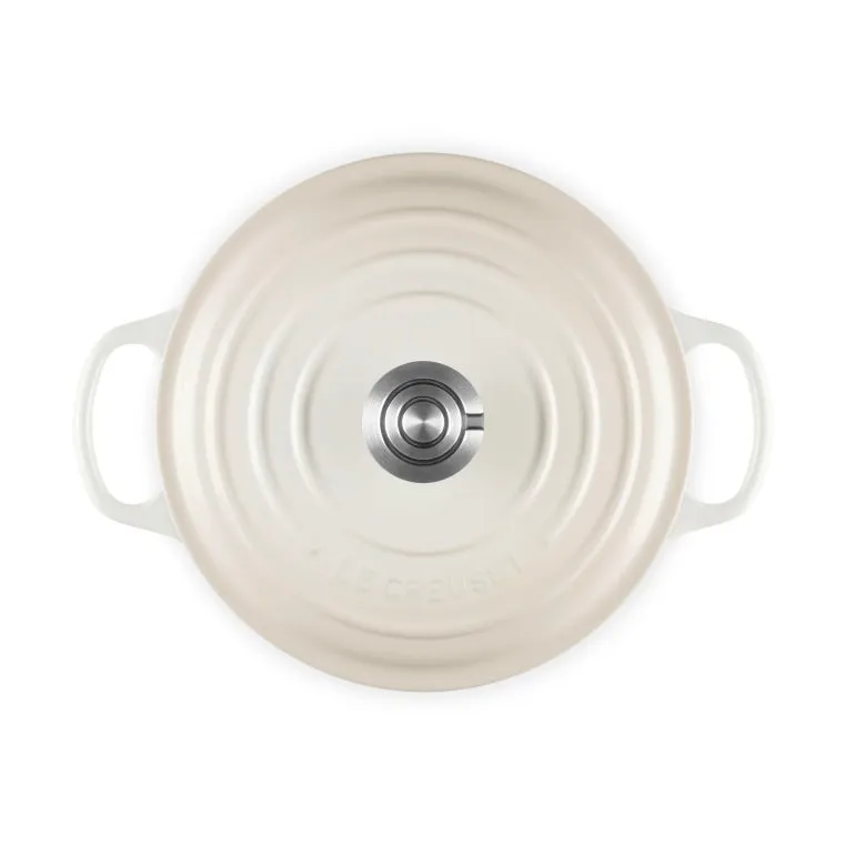 Le Creuset Signature żeliwny garnek okrągły, Beza, 4,2 L Le Creuset