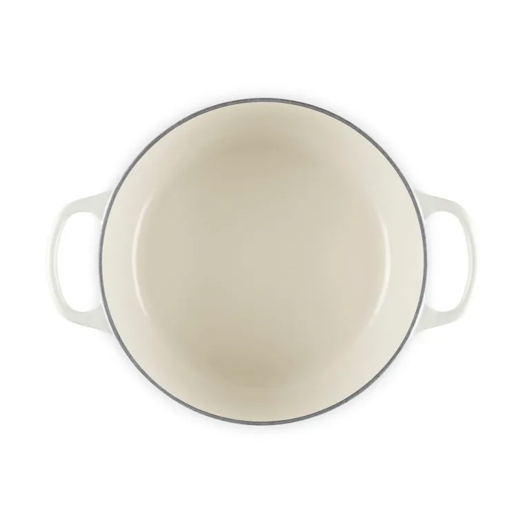 Le Creuset Signature żeliwny garnek okrągły, Beza, 4,2 L Le Creuset