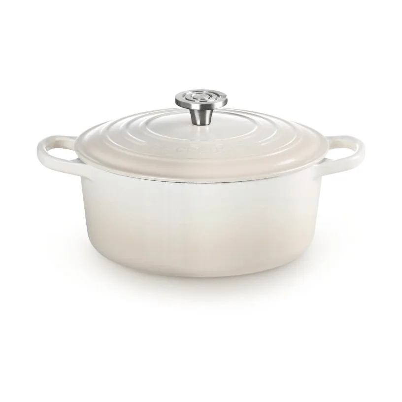 Le Creuset Signature żeliwny garnek okrągły, Beza, 5,3 L Le Creuset